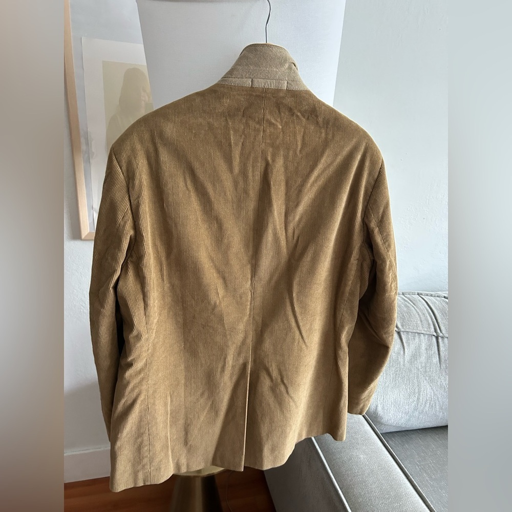 Vintage DOCKERS Blazer Preppy Old Money 44R Tan Corduroy Classiccore 90s - Picture 2 of 14